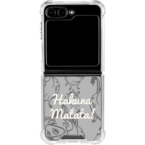 Disney The Lion King Hakuna Matata Galaxy Z Flip6 Clear Case